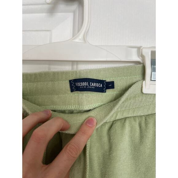 Frescobol Carioca Mint Green Terry Cloth Shorts $225 MSRP - Picture 4 of 8